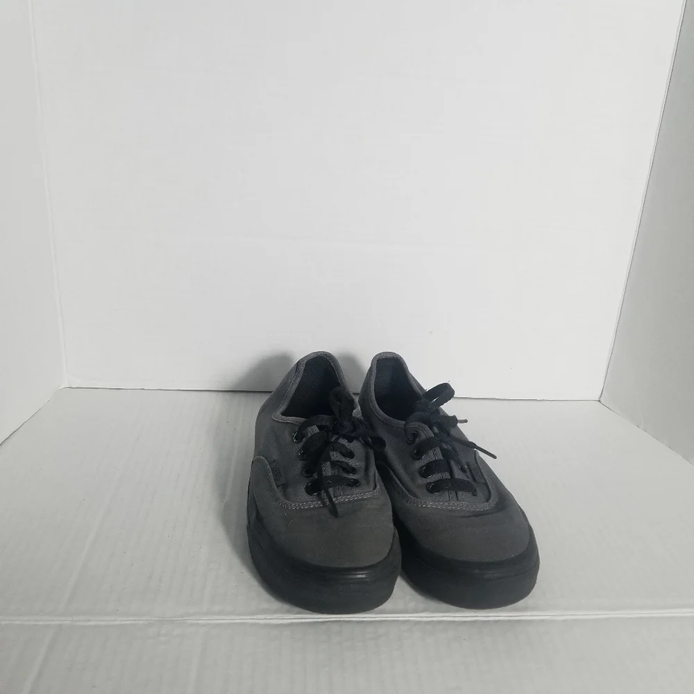 VANS UNISEX GRAY CANVAS SNEAKERS SIZE WOMEN'S 5.5 MEN'S 4